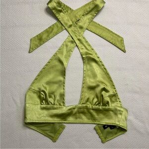 Princess Polly Green Halter Top